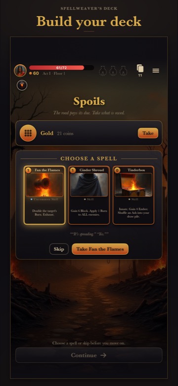 Build your deck — iPhone screenshot